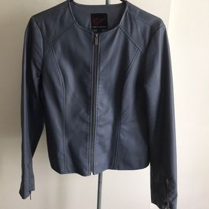 Faux leather jacket by Carson Kressley.